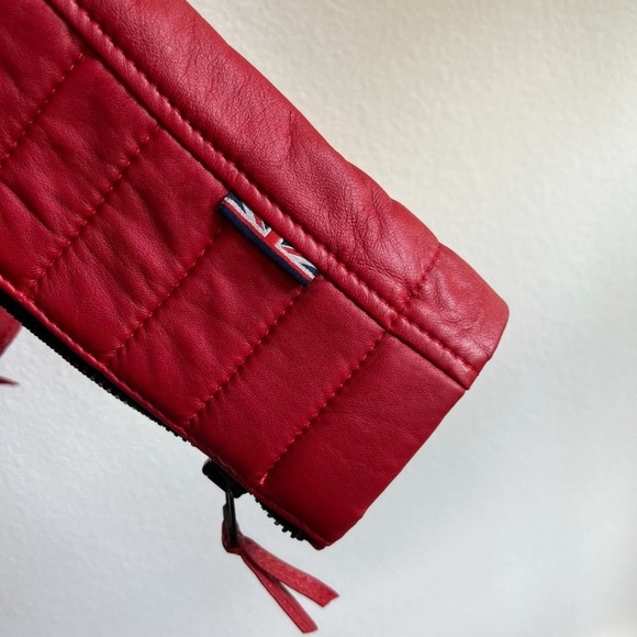 BODA SKINS Red Leather Biker Jacket Quilted
Size 4 / Small - Picture 13 of 13